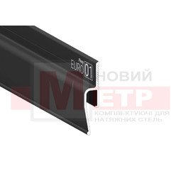 EURO 01 (ПФ-0043 Тіньовий, чорний) Довжина 2.0 м