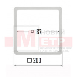 Протекторний Термоквадрат 200х200 мм. OPTIMPLAST (внутрішній 187х187 мм.)