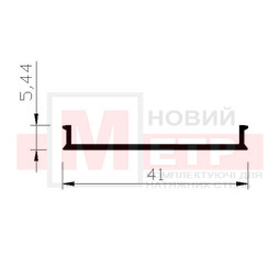 Вставка ALUTAT LED 40 світлорозсіювальна до профилей TL 40, TL 40 Contour, PL 40, TE-LINE40, DL 40D
