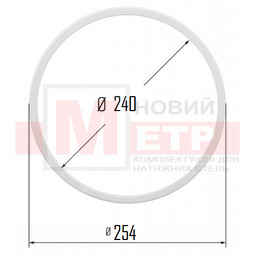 Протекторное термокольцо OPTIMPLAST, диаметр 240 мм.