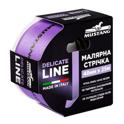 Малярна стрічка рисова MUSTANG DELICATE LINE фіолетова 48мм х 25мм