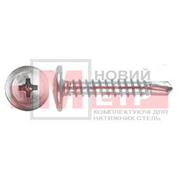 Саморезы  AKSOR с пресшайбой острый 4.2*13