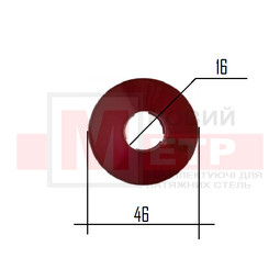 Декоративный обвод для труб OPTIMPLAST (Махагон), диаметр 16 мм.